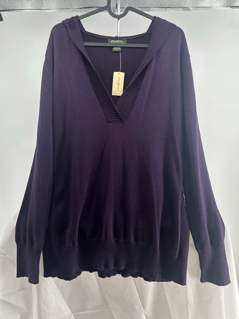 NWT Eddie Bauer purple long sleeve hoodie